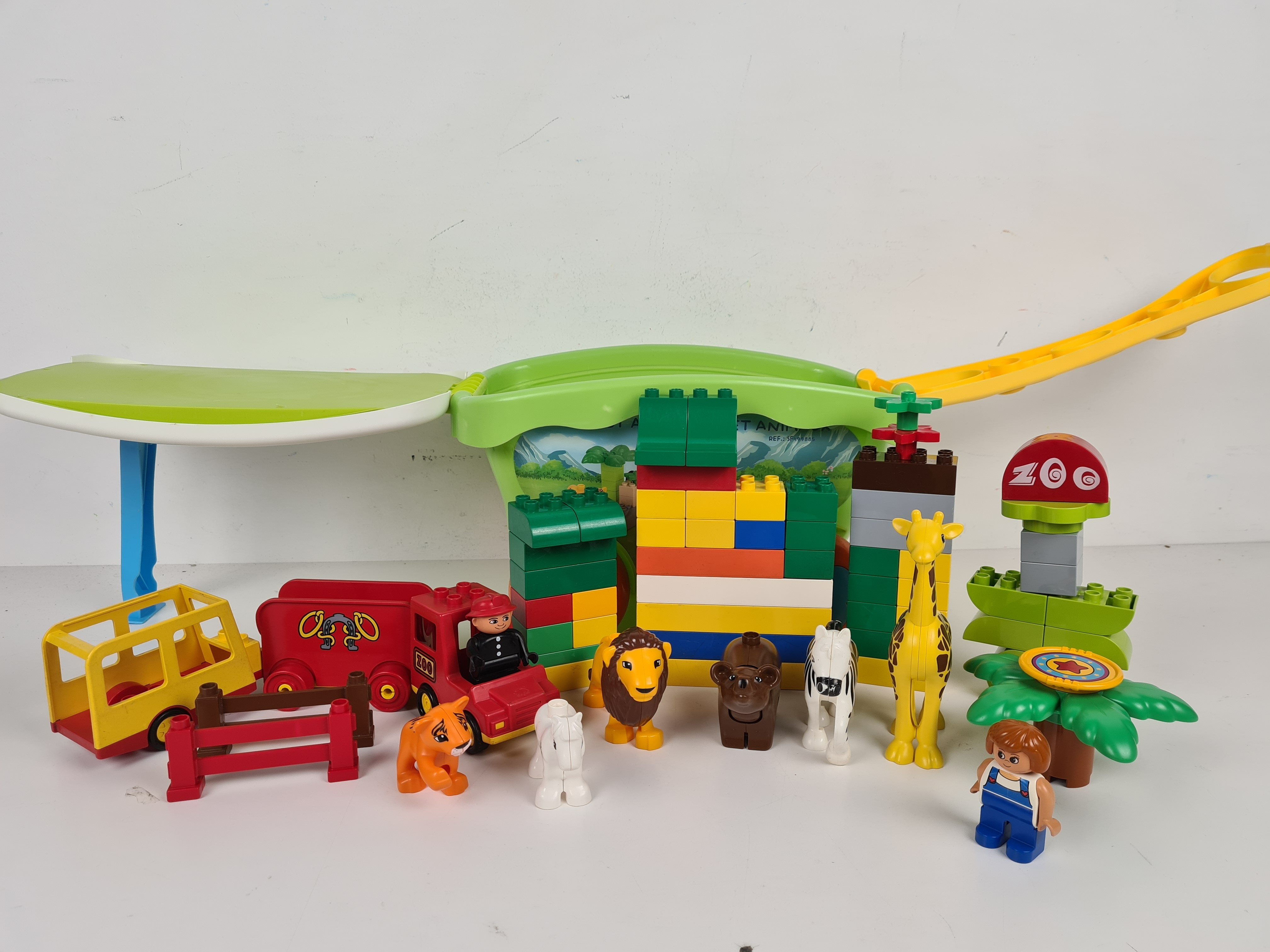Jeu de construction - Chariot avec blocs et animaux - 3 ans + Bon état - Vue 3 - 